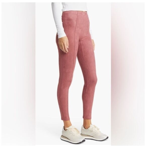 Spanx High Waist Faux suede Leggings New With Tag size small petite - Picture 1 of 6